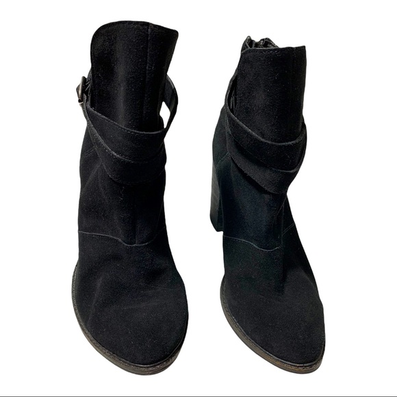 Chinese Laundry black leather high heels booties size 8 - Picture 2 of 5